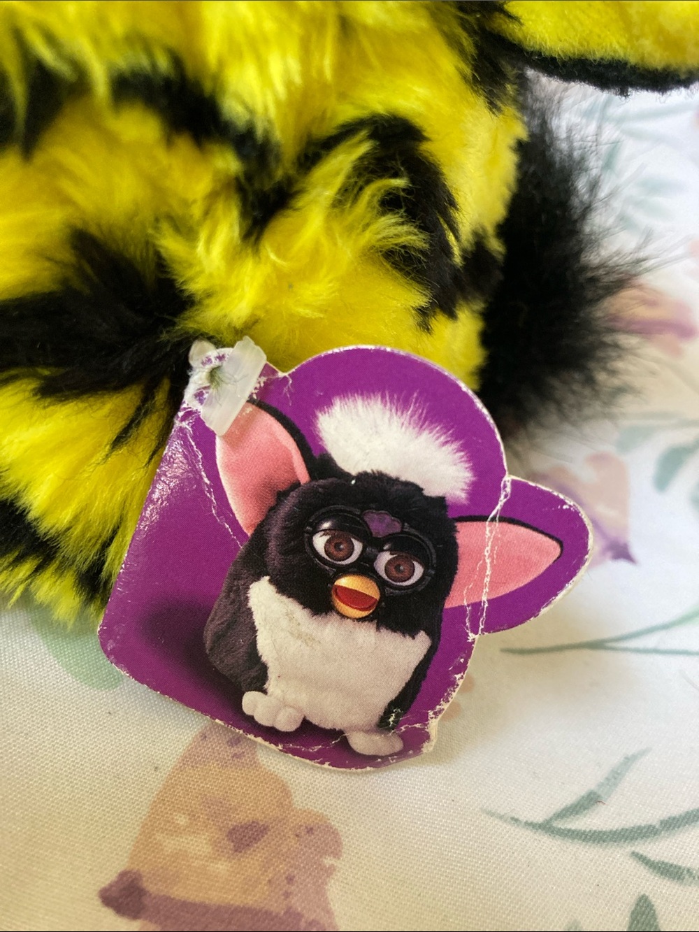 Vintage 1998 Furby Bumble Bee Yellow & Black Stripes For Repair or Parts Tiger - Picture 3 of 6